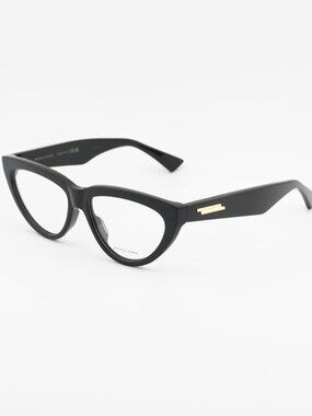 Bottega Veneta BV1193O 001 Eyeglasses Black 54mm Cat Eye Frame